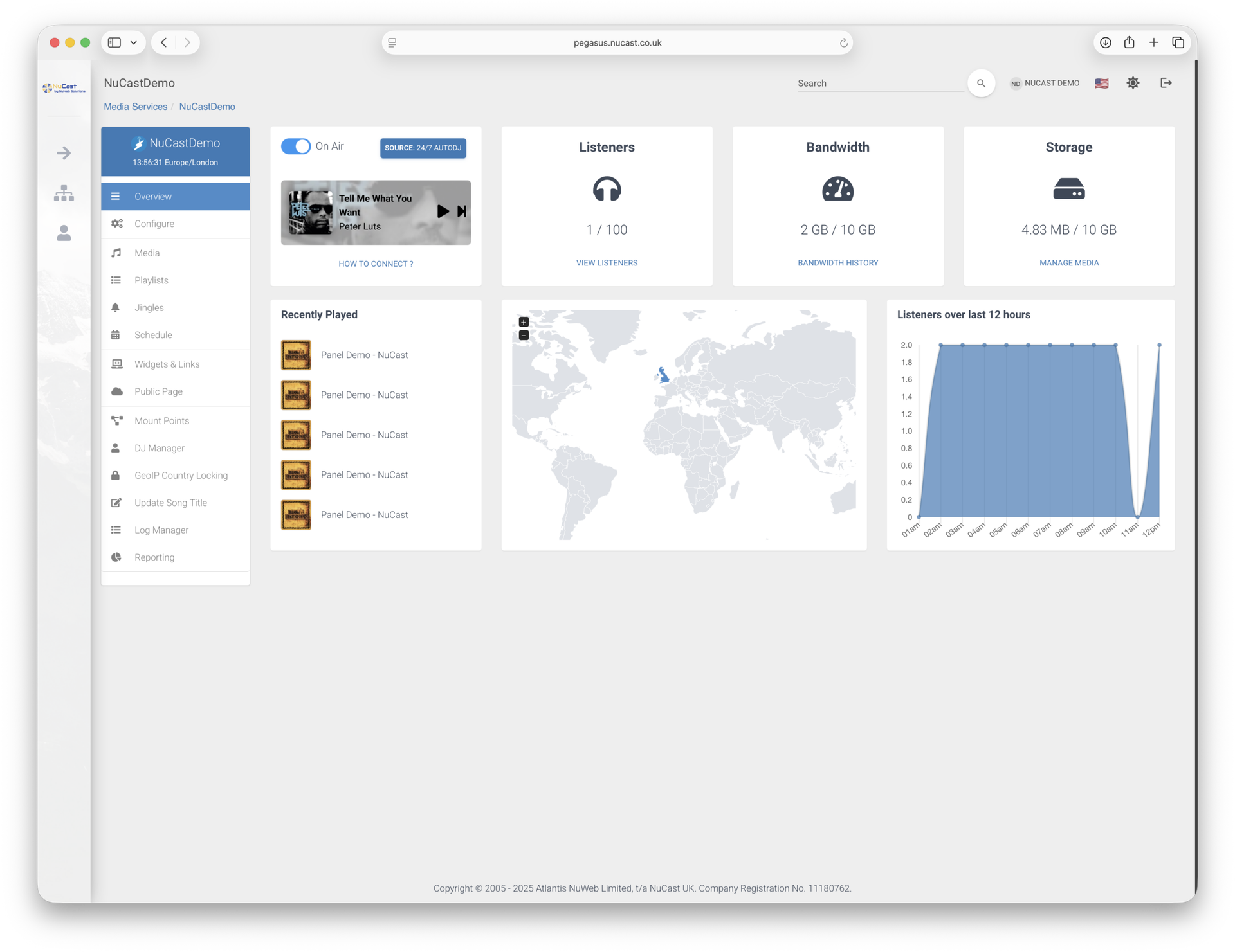 MediaCP Control Panel